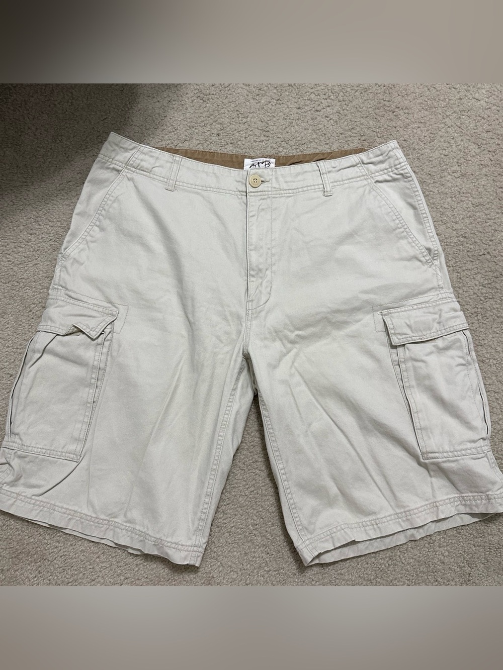 OTB Men's Cargo Shorts - Cream